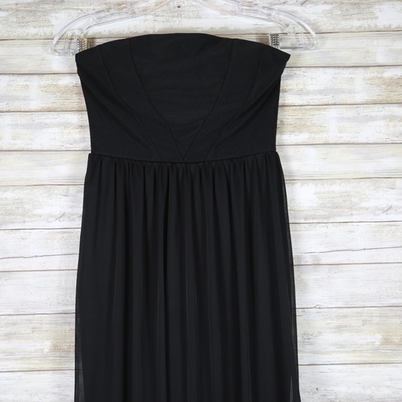 Honey and Rosie Black Tube Top Maxi Dress sz Sm - Picture 5 of 7